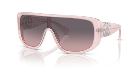 chanel shield sunglasses pink